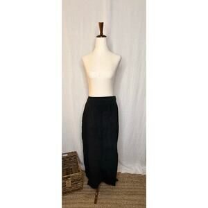 Dialogue QVC Black Washable Suede Maxi Skirt 
NWT
Size 6